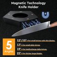 thumbnail image 2 of TVQUYET Tumbler Rolling Knife Sharpener Kit #1000/#400 Diamond Sharpening Stone with 5-Angle Magnetic Guide, Effortless Roller Kitchen Sharpening System with Finger Guard and Glove, 2 of 8
