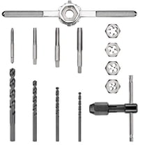 Dewalt Accessories 109217 Fractional Tap & Large Hexagon Die Set - 14 Piece