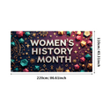 thumbnail image 3 of LUUFILx Women's History Month Celebration Backdrop Festive Banner Event Decoration Background Professional Photography Props Party Supplies Decor, 3 of 9