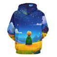 thumbnail image 3 of Dreamer Under The Starry Sky-2 3D Print Hoodie Men Women Autumn Thin Pullover Sweatshirt Vintage Streetwear Tops, 3 of 6