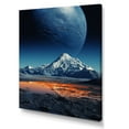 thumbnail image 2 of Designart "Lunar Terrain Of The Volcano" Volcano Wall Art Living Room, 2 of 7