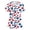 White(American Flag Stars), variant on Iaqnaocc Patriotic Scrub Tops Women 4th of July American Flag Stars Nursing Uniform Stretchy V Neck Scrub Shirt Independence Day Short Sleeve Medical Freedom Workwear with Pockets White L