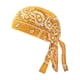 thumbnail image 4 of Gorra de calavera para hombre, Durag, para adultos, para la cabeza, gorro pirata, transpirable Amarillo, 4 of 9