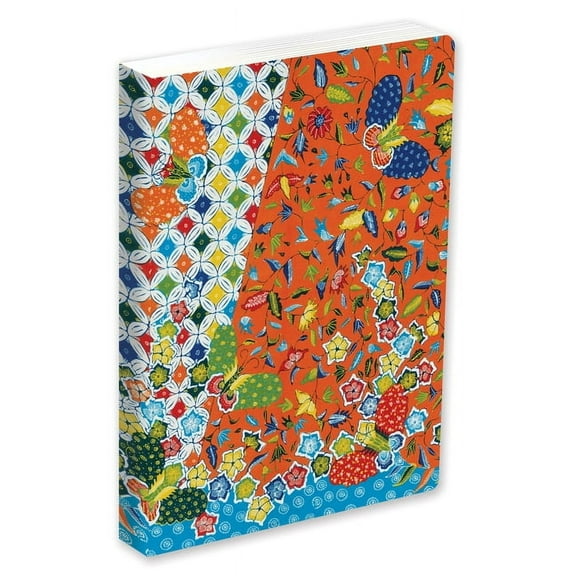 Journal Journal Modern Batik Kawung Butterflies, Lined Paperback: Blank Lined 144 Page A5 Notebook, (Hardcover)