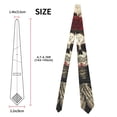 thumbnail image 3 of Xecao Gothic Skull With Roses Print Tie For Men Necktie Woven Jacquard Neck Ties,Classic Men's Tie, 3 of 7