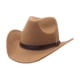 thumbnail image 4 of Sombrero de vaquero enrollable para primavera y otoño, versátil, clásico, para mujer y hombre, informal, de ala grande. Caqui, 4 of 9