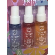 Solo En Ibiza Body Mist Fragrance 3 Scents - Travel Size 3-Pack 1.02 Oz Each