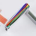 thumbnail image 5 of 12PCS Binder Pockets A6 Binder Zipper Folders for 6-Ring Notebook Binder Transparent Loose Leaf Pouch Document Filing Bags, 5 of 5