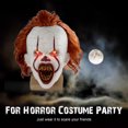 thumbnail image 4 of Máscara de Halloween, disfraz de payaso aterrador de Pennywise, cara completa y espeluznante, 4 of 8