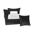 thumbnail image 4 of Mainstays 10 Piece Black Faux Fur Bed in a Bag Comforter Set with Sheets, Full, 4 of 8