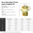 thumbnail image 7 of KLL Sunflowers Print Men's Shirt Short Sleeve Button Down Summer Cuba Beach Shirts- Large, 7 of 7