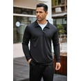 thumbnail image 6 of COOFANDY Men's 2 Piece Sweatsuits Quarter Zip Athletic Polo Tracksuit Casual Running Jogging Sport Suit Sets, 6 of 6