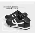 thumbnail image 6 of LUCKY STEP Retro Thin Sole Fashion Sneakers Casual Lightweight Walking Shoes,Black/White,Womens, 6 of 10