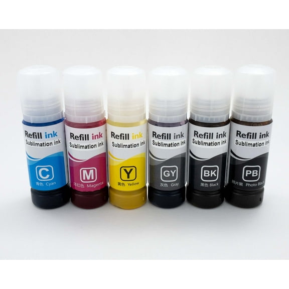 ET8500 / ET8550 Tank Sublimation Ink Kit - High Quality 6 Color