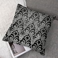 thumbnail image 7 of BANET Black Grey Decorative Pillow Covers Set of 2, Pattern Gray On Black Cushion Throw Pillow Covers Outdoor Sofa Couch Pillowcase 22x22in, 7 of 7