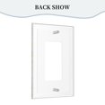 thumbnail image 4 of Packers Lumières de Commutation Cadre Romain en Cuir Simple Interrupteur Panneau Mural Interrupteur Double/Pull, 4 of 8