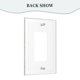 thumbnail image 4 of Panel de interruptores de pared con marco romano de cuero simple para interruptores de luces Packers Switching Panel de interruptores de luz simple, doble o con tirador, 4 of 8