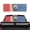 American Eagle Flag, variant on chaqlin Truck Rear Window Decal Personalized Decoration Perforated UV-Proof Back Windshield Sticker, Waterproof Graphic Film for Pickup SUV , Red White Blue Tie-Dye