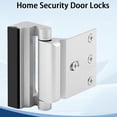 thumbnail image 3 of Inteprter Cerradura de refuerzo para puerta de aleación de aluminio, robusta y confiable para la seguridad del dormitorio. Cerradura de refuerzo Cerraduras de hardware blanco, 3 of 6