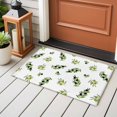thumbnail image 4 of Green Olive Branches Entryway Rug 2'x3'&nbsp; Non Slip Front Door Mats, Spring Pastoral Leaves Botanical Entrance Rugs Indoor Outdoor Carpet, Washable Floor Mats Small Area Rug for Bedroom Kitchen, 4 of 8