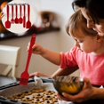 thumbnail image 3 of Kitchen Silicone Spatula Set of 6, Heat Resistant Food Grade Non-Stick Silicone Utensils for Cooking, Baking and Mixing, 3 of 5