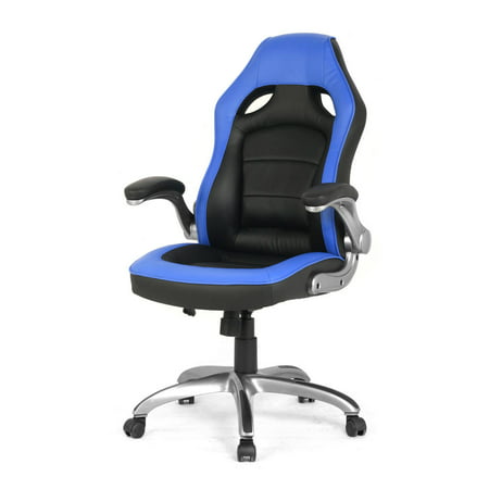 Moustache Gaming Office Chair Computer Desk Chair Blue And Black