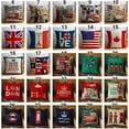 thumbnail image 7 of Walbest London Characters Flag Bus Linen Cushion Throw Pillow Cover Case Pillowcase, 7 of 7