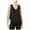 Black, variant on BAR III Womens Black V Neck Sleeveless Tiered Casual Top S