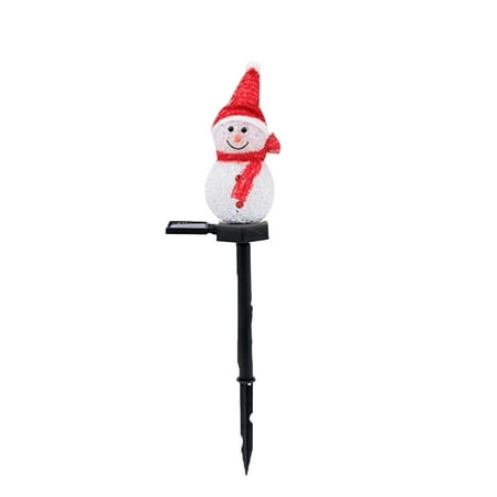 

TWCTUWEN Cordless Living Room Lamps LED Solar Snowman Lights Outdoor Courtyard Lights Christmas Decorative Lights Fence Lights Garden Post Lights