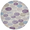 thumbnail image 2 of Addison Rugs Chantille Indoor/Outdoor Transitional Geometric Plum Machine Washable Round Rug, 8' x 8', 2 of 8