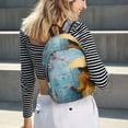 thumbnail image 6 of Honeii Woman Under Blossoming Tree Print Canvas College Laptop Backpack, Durable Rucksack Travel Notebook Bag School Backpack Book Bag for Men Women-Medium, 6 of 7