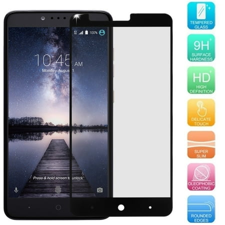 ZTE ZMAX Pro Screen Protector, ZTE Carry Screen Protector, SOGA [Tempered Glass Series] HD Screen Protector for ZTE ZMAX Pro / Carry - Black