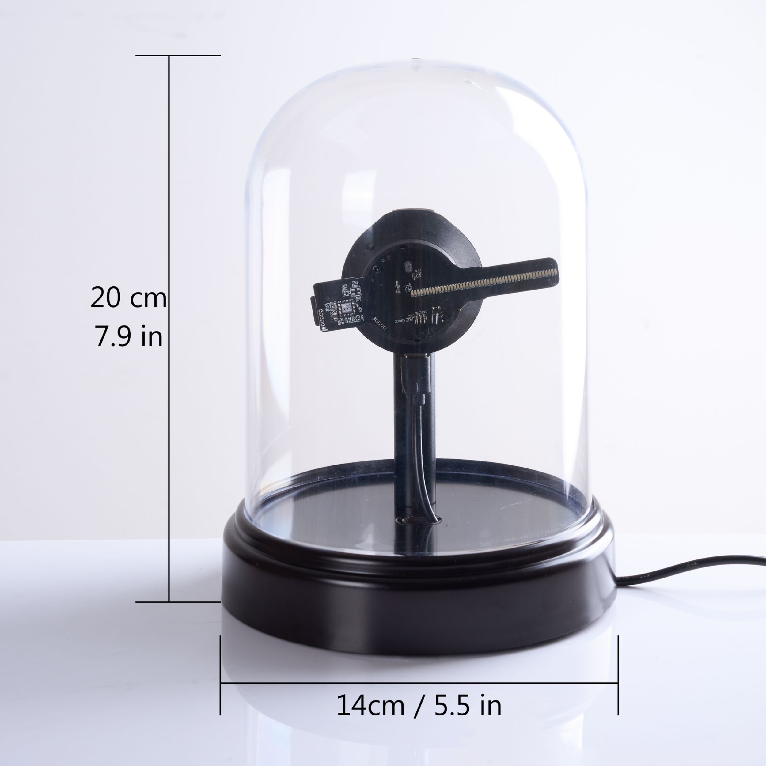 3D Video Player, 3D Holographic Projection Lamp, LED Night Light, Desk Lamp, with Remote Control, Equipped with TF Card, Built-in Speakers, Supports Uploading Custom Pictures and Videos