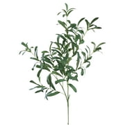Farfi Artificial Olive Branch Fake Ten Forked Olive Green Leaves Fruits Branch Decor for Home Wedding Party (Type B)
