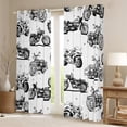 thumbnail image 2 of Manfei Kids Dirt Bike Print Black Out Curtains, Motorcycle Sports Player Curtains Pack of 2 (42x63 Each), Cartoon Theme Bedroom Curtains, Curtains and Drapes Home Decor, 2 of 6