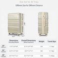 thumbnail image 6 of Yiwa 3 Piece Hardshell Luggage Sets With Spinner Wheels & TSA Lock for Travel (20"/24"/28"), 6 of 6