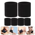 thumbnail image 4 of Miangastore 6 x Bracelets en Polyester Coton Noir Protection des Poignets pour Football Entraînement Physique Intérieur, 4 of 9