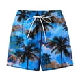 thumbnail image 6 of Zynoxe Women's Hawaii Print Shorts with Pockets Lightweight Breathable Mid-Thigh Shorts for Women Stretchy Elastic Waistband Drawstring Shorts Summer Versatile Casual Solid Color Beach Shorts XL, 6 of 7