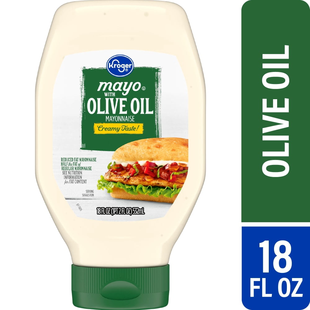 Kroger Reduced Fat Mayo with Olive Oil 18 fl oz - 3 count
