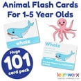 thumbnail image 2 of Tarjetas didácticas de animales para niños pequeños y niños - Tarjetas didácticas Abc de animales - Alfabeto de animales - 101 tarjetas didácticas para niños pequeños - Tarjeta didáctica preescolar pa, 2 of 5
