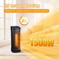 thumbnail image 2 of Calentador eléctrico Elevon 1500W, cerámica, oscilación de 70°, 2 of 6