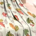 thumbnail image 3 of Autumn Fall Leaves Pattern Blanket,Comfortable Soft Flannel Throw Blanket,All Season,Warm Lightweight Blankets for Sofa Bed Couch Living Room Chair,30"x40", 3 of 4