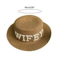 thumbnail image 2 of Straw Sun Hat Bridal Hat Sun Protections for Beach Engagement Gift Accessory, 2 of 13