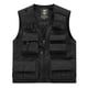 thumbnail image 2 of Ceisia Men's Loose Fit Outdoor Utility Vest Multi-Pocket Breathable Mesh Lining V-Neck Fishing Hiking Volunteer Waistcoat Gifts Black 2X, 2 of 6