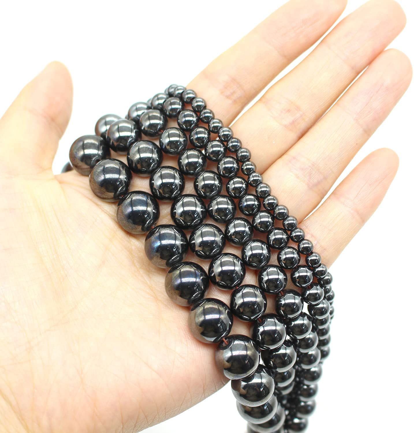 8x12mm Natural Hematite Beads 15.5" 