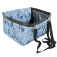 thumbnail image 1 of Water and Stain Proof Dog Car seats for Small Dogs - 15.75 x 12.6 x 9.85 Inches Dog Booster Seat with Removable, Adjustable Fastening Straps - Blue-Patterned, 1 of 6