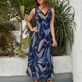 thumbnail image 4 of School of whales Sleeveless Dress purple dress fairy dress women clothes ladies dresses for special occasions, 4 of 6