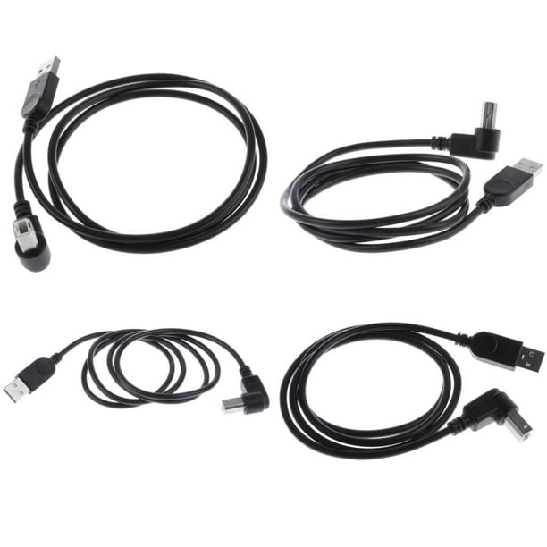 Cable De Carga Del Adaptador 4x USB2.0 -b (90 degree A La Derecha / Izquierda / Arriba / Abajo)