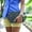 Blue, variant on Three-layer Leather Crossbody Shoulder Bag Hold Bag Collapsible Outdoor Leisure Bag
