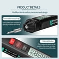 thumbnail image 4 of Digital  A3007 Pen Multimeter 6000 Counts Digital Multimeter Meter Tester with LCD Display Backlight Flashlight NCV Auto-off Multiple Accessories for Voltage Current, 4 of 7